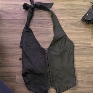 Black Halter Tank Top